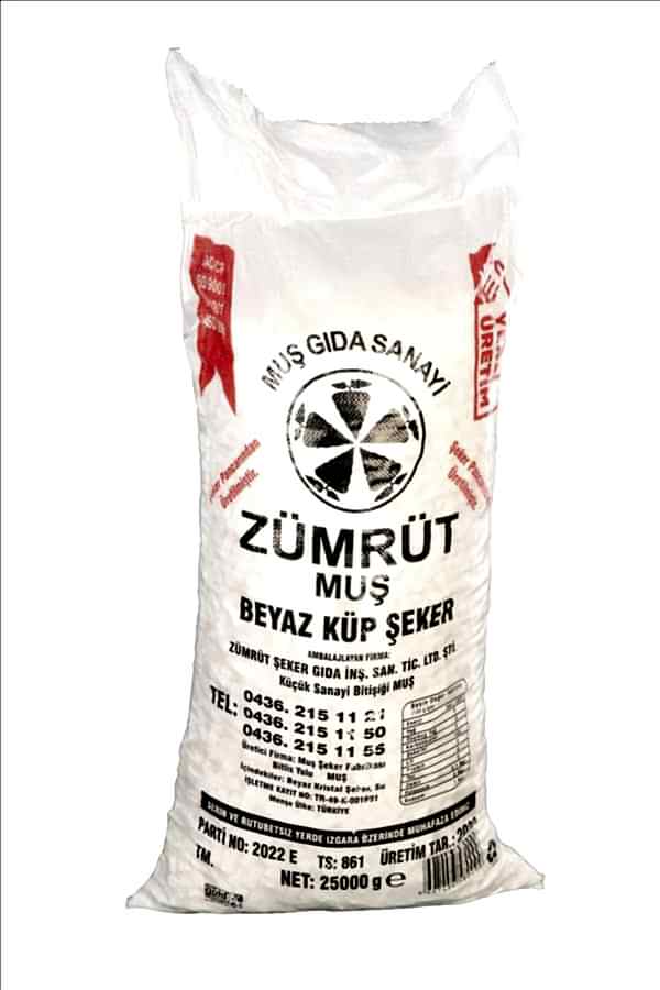 Küp Şeker Torba 25 KG